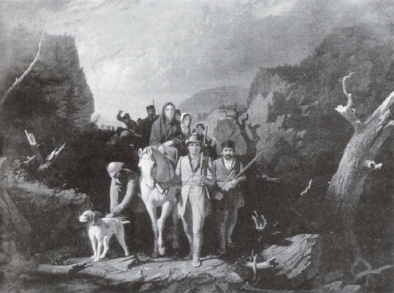 George Caleb Bingham Daniel Boone fuhrt eine Gruppe von Pionieren